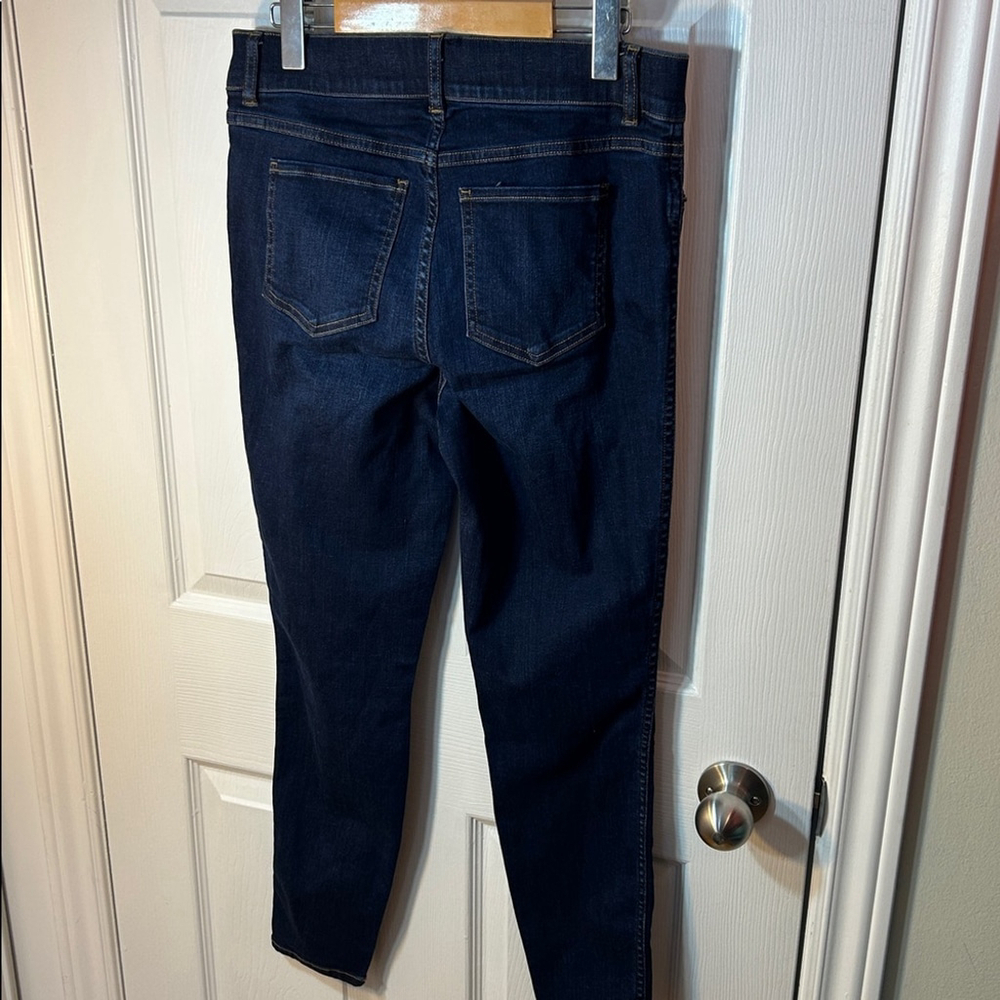 SPANX High Rise Ankle Skinny Jeans Dark Blue Jeans size medium - Picture 6 of 8